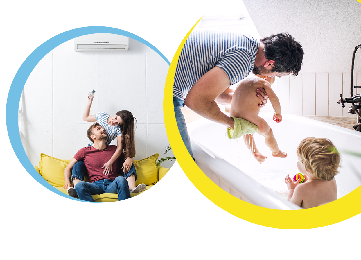 Gente feliz en su hogar gracias a Frigas Huelva