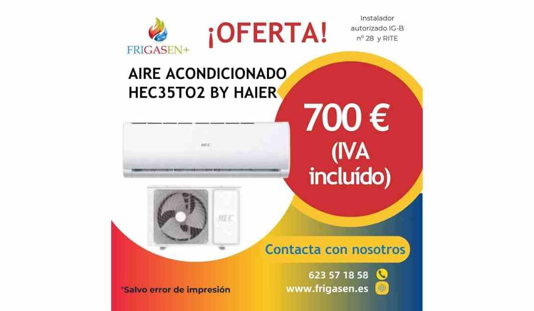 Aire acondicionado HEC by Haier HEC35TO2 por 700 €, IVA incluido