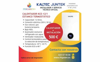 Oferta especial: Calentador KCE-12/1 Estanco Termostático Bajo NOx más instalación básica por solo 500 euros