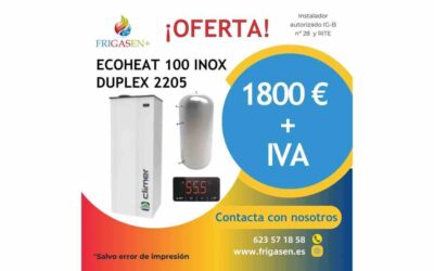 ¡Oferta exclusiva en bombas de calor Ecoheat 1800 € + IVA !